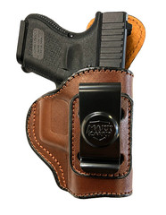 IWB Brown Full Grain Leather Holster – GLOCK 26/27/33 (G26/G27) GEN 1,2,3,4,5,6