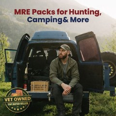 Government Issue U.S. Military MRE Case Ready to Eat Emer -Options 1,2,4-8 pack