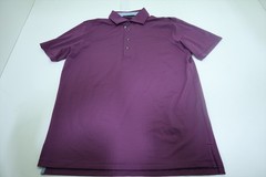 Greyson Golf Solid Polo Men Size Medium Maroon Regular New INV12717975
