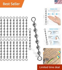 Corrosion-Resistant Catfish Swivels Set – 20 Pcs for Smooth Fishing Experience