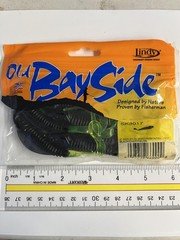 Old Bayside 5″ Skeleton Shad Ribbon Black Chartreuse 10pk Ribbon Tail