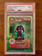 2023-24 Topps Merlin UCC Lamine Yamal Rookie Gamers PSA 9 #MG10