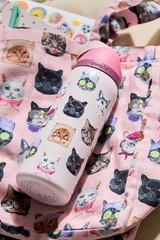 Owala UO Exclusive Cat Collage FreeSip 32 oz Insulated Water Bottle New