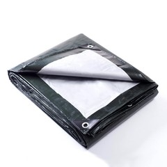Tarp 10×12 Feet Waterproof Green/Silver Tarps 8Mil Multi Purpose UV Resistant…