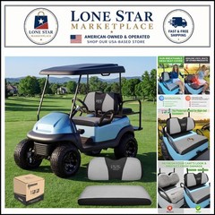 Breathable Golf Cart Seat Covers – Universal Fit, Machine Washable, Cozy & Cool