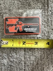 Shot Show Geissele Automatics Tactical Morale Patch Black Orange