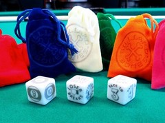 BILLIARD BONES™ – FREE SHIPPING Billiards Dice Game accessory for pool cue case