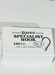 Raven Specialist Hooks , Size 4, One 100 Count Box