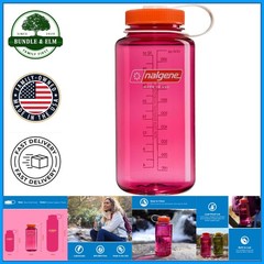 Dishwasher Safe 32 oz Water Bottle with Measurement Lines for Tracking Intake