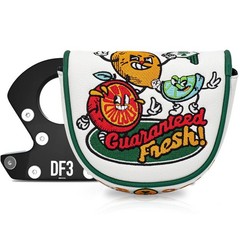 Lab DF3 Golf Putter Cover Magnetic Closure White Center Shafted
