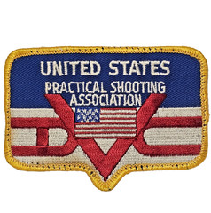 RARE UNITED STATES PRACTICAL SHOOTING RIFLE GUN PISTOL PATCH USA FLAG RWB DVC