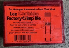 Lee Precision Carbide Factory Crimp Die — Multiple Available New and Used