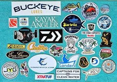 30+ – DIFFERENT & AUTHENTIC – SPORT FISHING DECALS LOT – OFFSHORE VINYL STICKERS