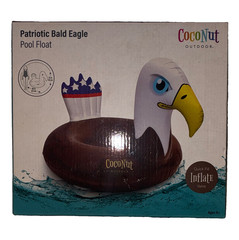 CocoNut Outdoor Patriotic Bald Eagle Pool Float 48in x 37in, MPN 30035