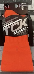 TCK Soccer Socks – Black/Orange – Knee High – Large – Brand New