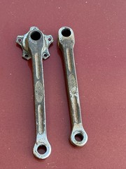 vintage 1950s STRONGLIGHT Competition Cottered Cranks Peugeot PX10 Road 170
