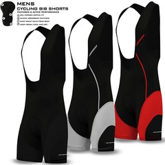 Mens Cycling Bib Cycling Shorts Compression Lycra Tights Pants Padded Coolmax