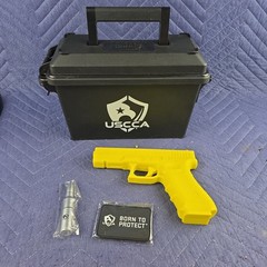 USCCA Kit w/ Plastic Training Glock USB Bullet & Ammo Case & Patch