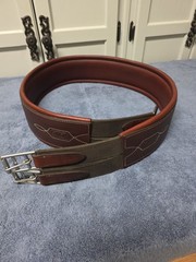 CWD Fancy Stitched Classic Hunter Girth Overlay Roller Buckles 58″ New