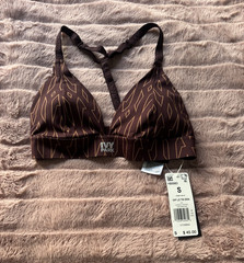 IVY PARK adidas Sports Bra Brown Geometric IVP LS TRI BRA Size S