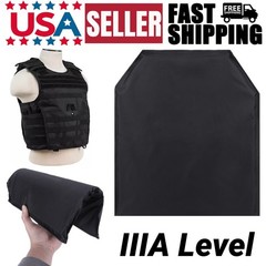 10×12″ Tactical Body Armor Plates Bullet Proof Light Weight Level IIIA Curved