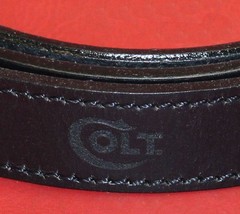 Colt 1″ Rifle Real Leather Sling Black