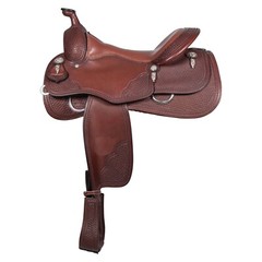 Leather Western Barrel Racing Horse Saddle Premium Quality Tack Set Size (14-18)