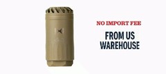 HUX BLASTPHEMY BLST DFLCTR MULTI FDE, Flat Dark Earth, Fits HuxWrx Muzzle Device