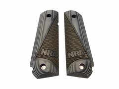 【CLEARANCE】1911 Round Heel Round Butt F/S Grips G10 Micarta NRA Checkered New
