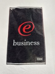 Vintage IBM eBusiness Promo Towel Sir Christopher Hatton 100% Cotton Belgium