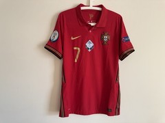 2020 Portugal Euro Cup Home Player Issue Cristiano Ronaldo Shirt
