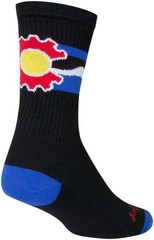 SockGuy Crew Cogorado Socks – 6 inch, Black, Large/X-Large