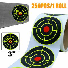 250Pcs 3″ Splatter Target Stickers Self Adhesive Reactive Shooting Targets Paper