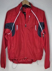 Sugoi Full Zip Cycling Jacket Vest Men L Reflective Bike Wear Convertible Magnet