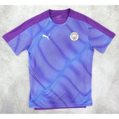 Manchester City 2019/20 Training Jersey Puma Soccer Shirt Mens Large Purple Blue