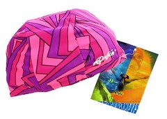 Dolfin Swim Cap Women’s Adult Stretch Swimming Head Cover 9990L Pink, OSFM