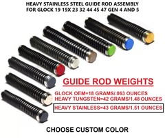 Heavy Stainless Steel Guide Rod For GLOCK 19 19X 23 32 44 45 47 Gen 4 and 5
