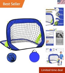 High-Durability Pop-Up Soccer Goal with Ground Pegs – Family Fun Anywhere
