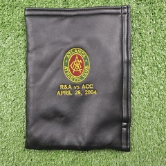 Atlanta Athletic Club Golf Ball/Tee/Accessory Black Faux Leather Bag 2004