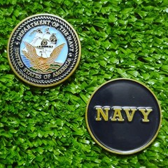 United States Navy USN Golf Ball Marker New