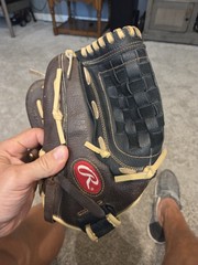 Rawlings Baseball Glove RBG36BC 12 1/2″ Zero Shock Leather Lefty Left Hand Throw