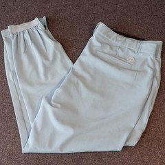 Pins & Aces Performance Golf Joggers Light Blue Size 40 Spade Logo Zipper Cuff