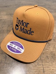 TaylorMade Light Brown Mens A-Frame Legacy Hat Adjustable – New 2026