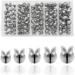 Fishing Weights Sinkers, 250/120pcs Lead Split Shot Various Size, sliver