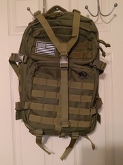 USCCA Branded Tactical Backpack Military Green w/ Straps, Pockets, etc.