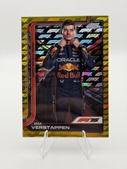 2025 Topps Chrome Formula 1 F1 Max Verstappen Portrait Gold Logofractor 42/50