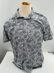 TravisMathew Mens Polo Floral Leaf Custom La Iguana Golf Course Costa Rica XL