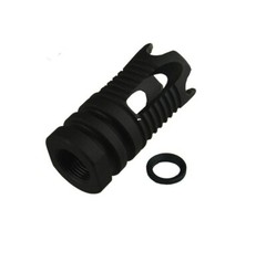 Black Steel Muzzle Brake 1/2×36 TPI Compensator For 9 mm