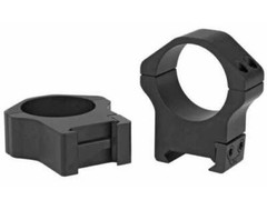 New Warne Maxima Horizontal 1″ High Fixed Steel Scope Rings Black 502M