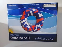 Koolwaves Adult Inflatable Swim Ring Swimming Pool Float Patriotic Pattern 46″